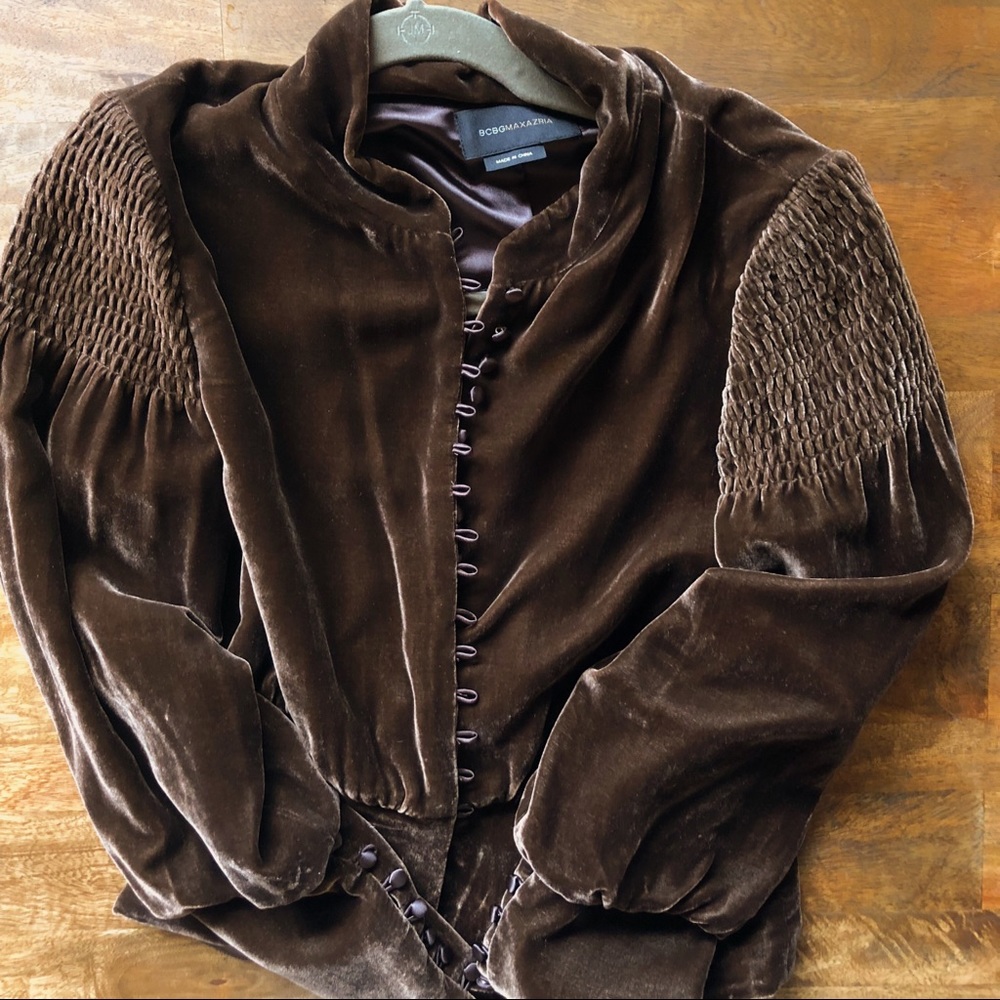 BCBG Velvety blouse